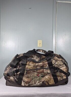 Camo XL Duffle Bag 30" Hunting Travel Camping Shoulder Gear Bag